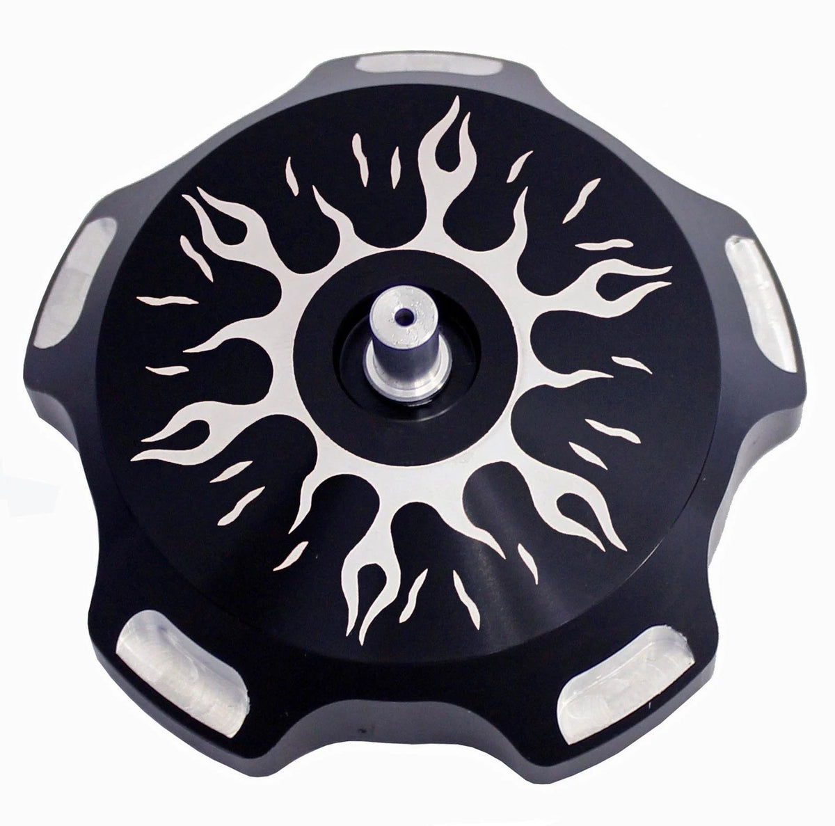 MODQUAD Billet Gas Cap for Yamaha YFM700 Raptor 2007-2016 Black Flames