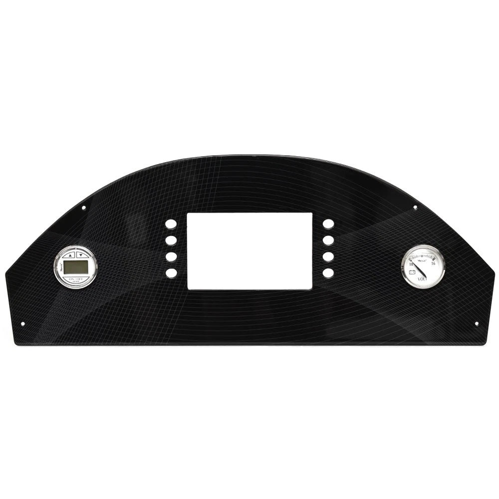 Regal OBX Boat Gauge Dash Panel 202703 - Black Aluminum
