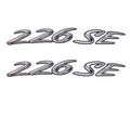 Rinker Boat Lettering Graphic Decal - 226 Captiva SE 9 Inch Silver (pair)