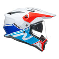 Nitro Helmet MX780 Adventure Gloss White/Light Blue/Red/Blue