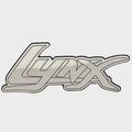 Bass CAT Boat Raised Decal Sticker 33210 - Lynx Silver Black