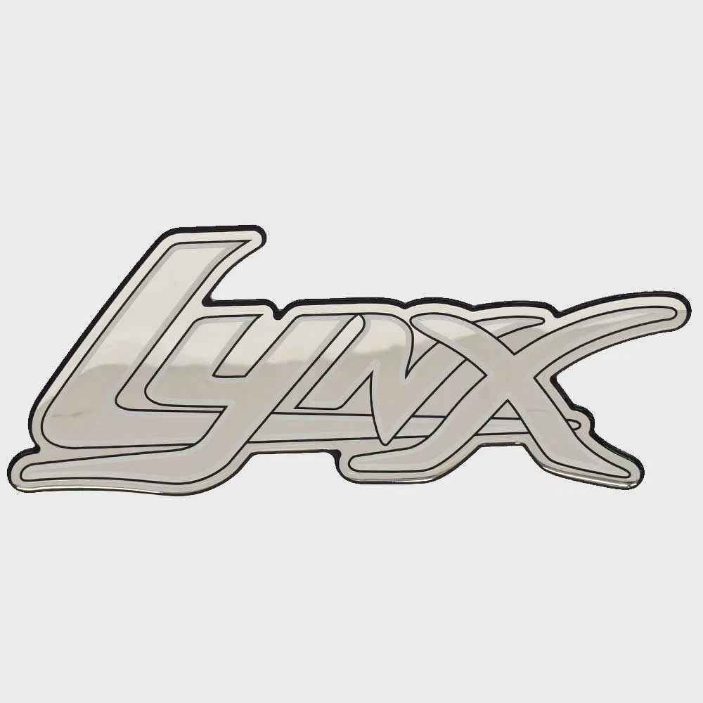 Bass CAT Boat Raised Decal Sticker 33210 - Lynx Silver Black