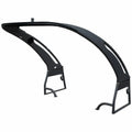 Boat Power Tower Folding Radar Arch - Glossy Black Aluminum