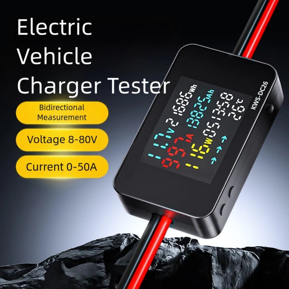 Electric Motorcycle Tester for CHARGER Analyzer with LCD Display DC8 80V