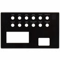 Cobalt Boat Blank Switch Panel 503274BL - Lights Bilge Black Acrylic