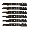 6 Pack: Toothed Mower Blade Fits John Deere Replaces 96306