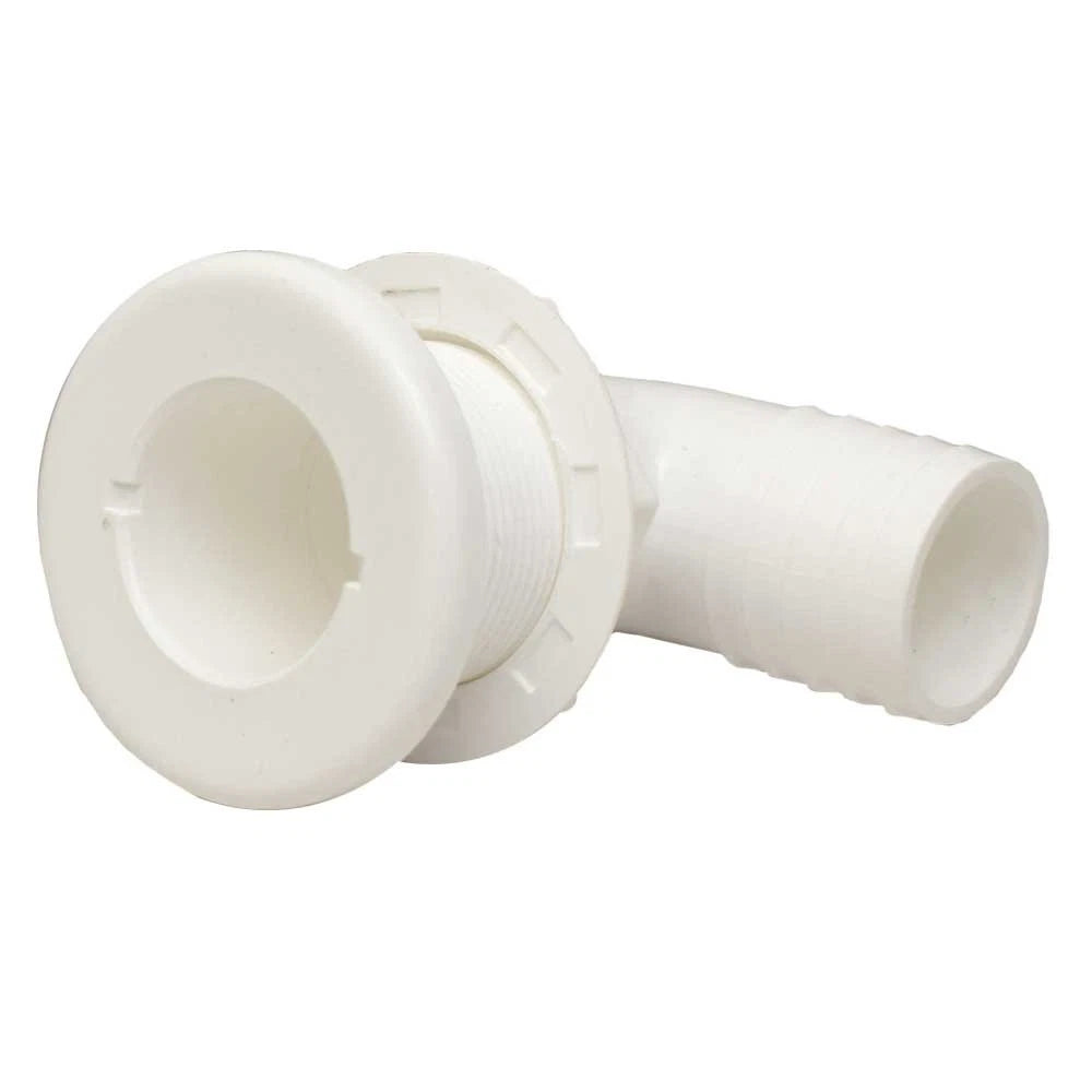 TH Marine Boat Thru Hull TH-1592-B - 90 Degree 1 1/2 Inch White
