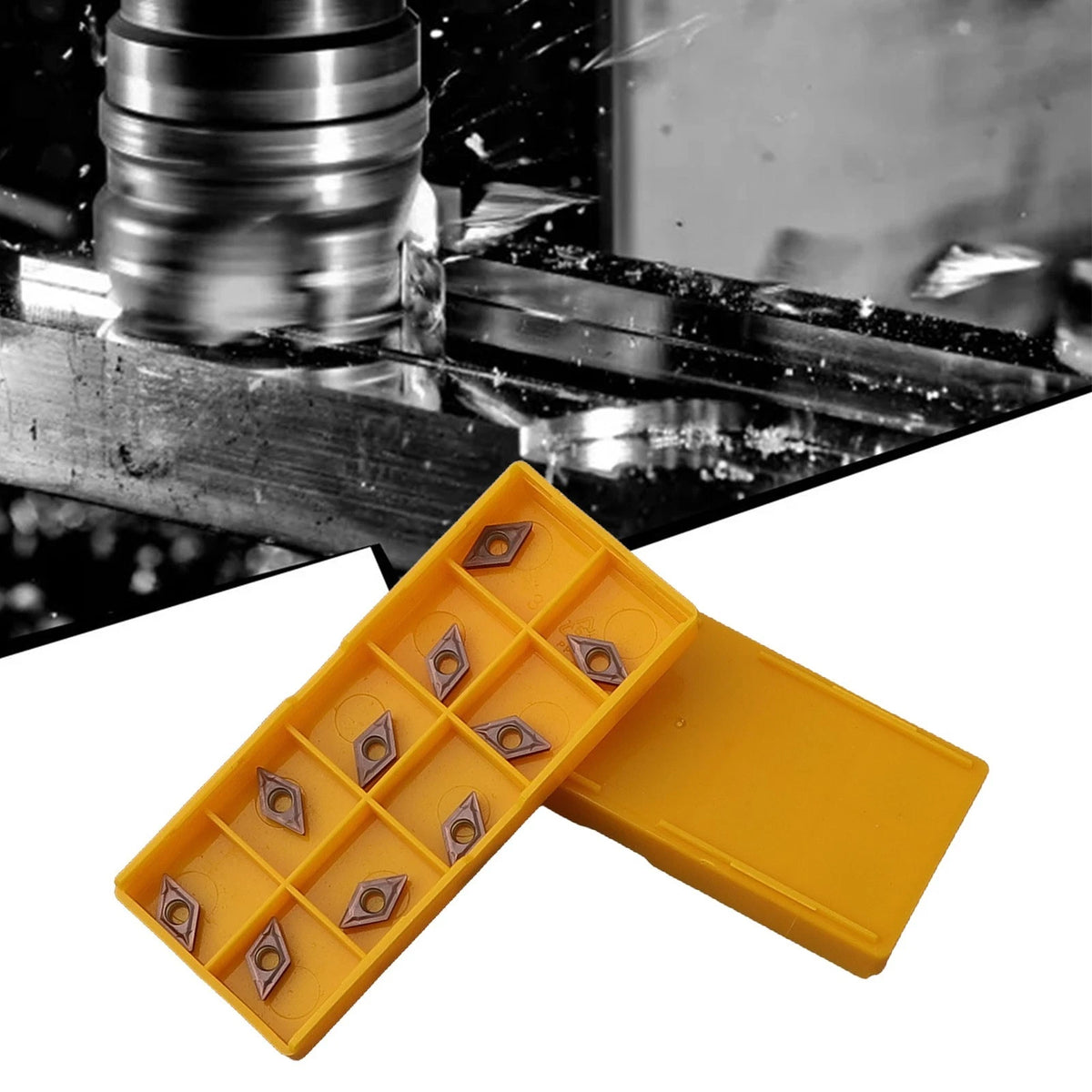 Upgrade Your Tools 20PCS DCMT21 51 Carbide Inserts for Turning for Lathe