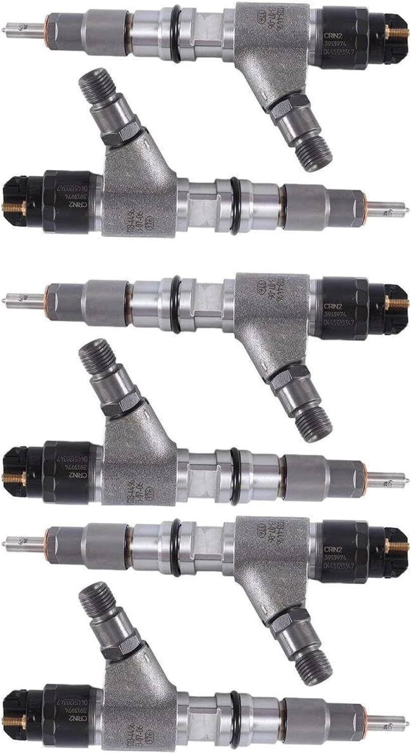 6PCS 0445120347 0445120348 Fuel Injector for Caterpillar C7.1 Engine