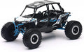 NEWRAY DIE CAST MODEL POLARIS RZR XP 4 TURBO 2017, WHITE LIGHTNING, SCALE 1:18