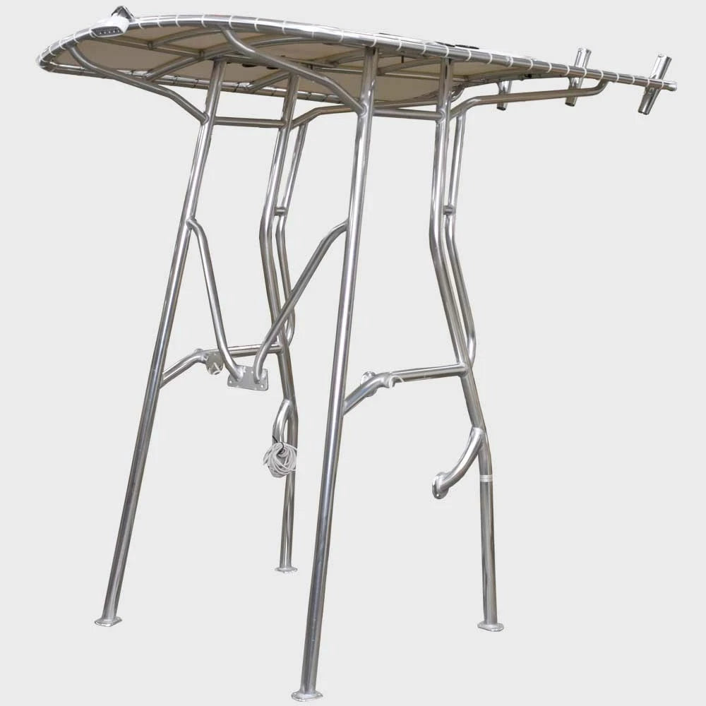 Marine Boat T-Top 304001 - White Canvas Top Aluminum