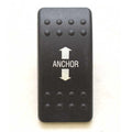 Baja Boat Rocker Switch Plate Cover - Anchor Up Down Black