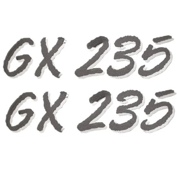 Glastron Boat Model Decals - GX 235 Charcoal Stickers (pair)