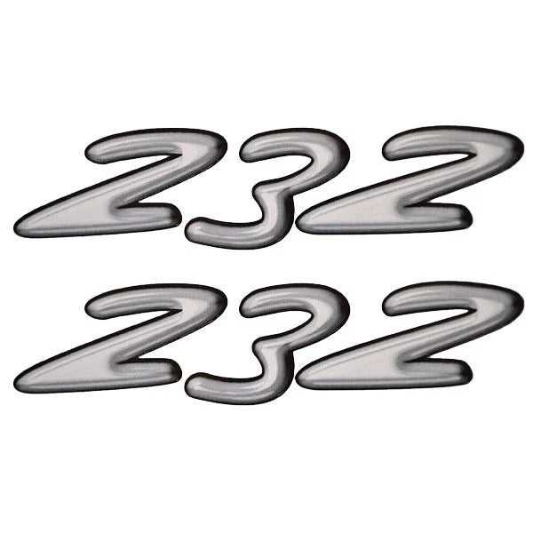 Rinker Boat Brand Decal - 232 Grays Black Stickers (pair)
