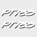 Tracker Boat Decals 110405 - Pro Team 185 Glossy White Stickers (pair)