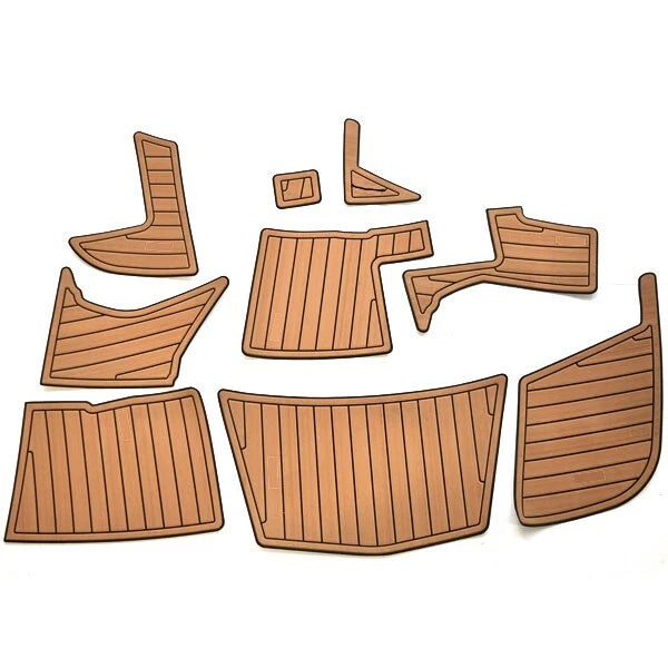 Larson Boat Swim Platform Mats 8175-1221 - LX 225 Mocha (9 PC Set)