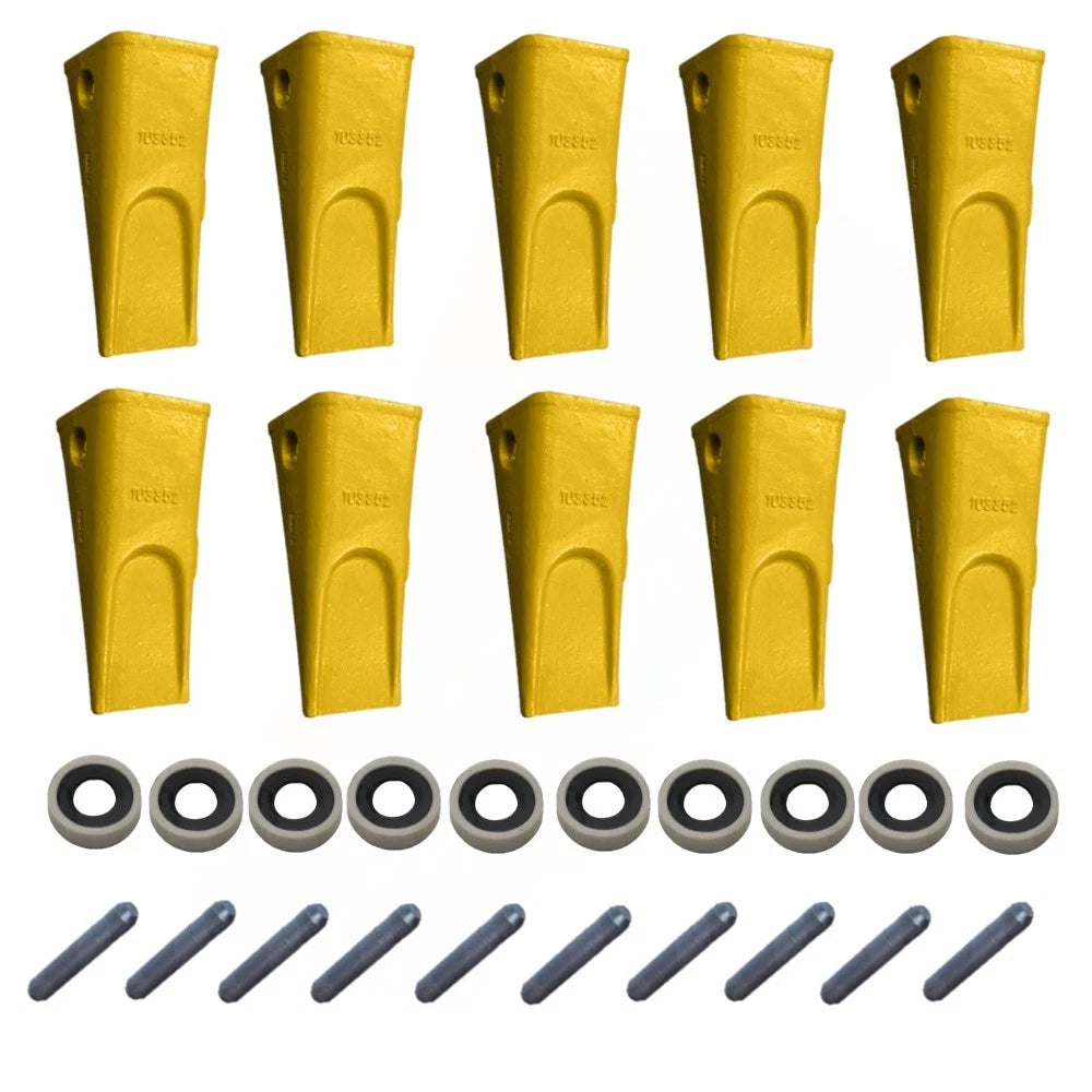 10 Pk Tooth Pin & Retainer Fits Caterpillar 213B 214B FT 215 215B 224B