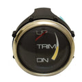 Faria Boat Trim Gauge GP9220A - Mercury 2 Inch Silver Black