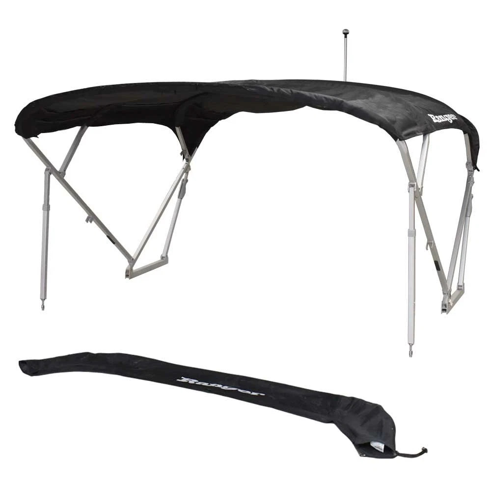 Ranger Boat Pontoon Bimini Top 45805-14 - Reata Black 101-105 Inch