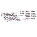 Rinker Boat Emblem Decal Stickers 218690 - Captiva (kit)