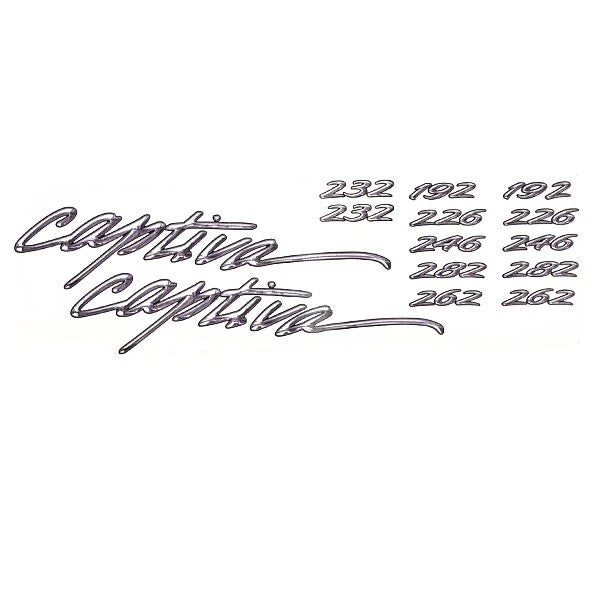 Rinker Boat Emblem Decal Stickers 218690 - Captiva (kit)