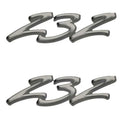 Rinker Boat Decal Stickers - 232 Captiva Gray (pair)