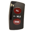 Carling Boat Rocker Switch Cover 3951061 - Fill - Drain MLS Tank