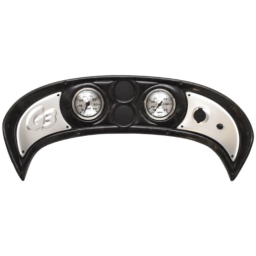 G3 Boat Dash Gauge Panel 73422994 - Woodgrain Black Silver