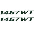 Lowe Boat Decals 1823414 - 1467WT Deep V Green Stickers (pair)