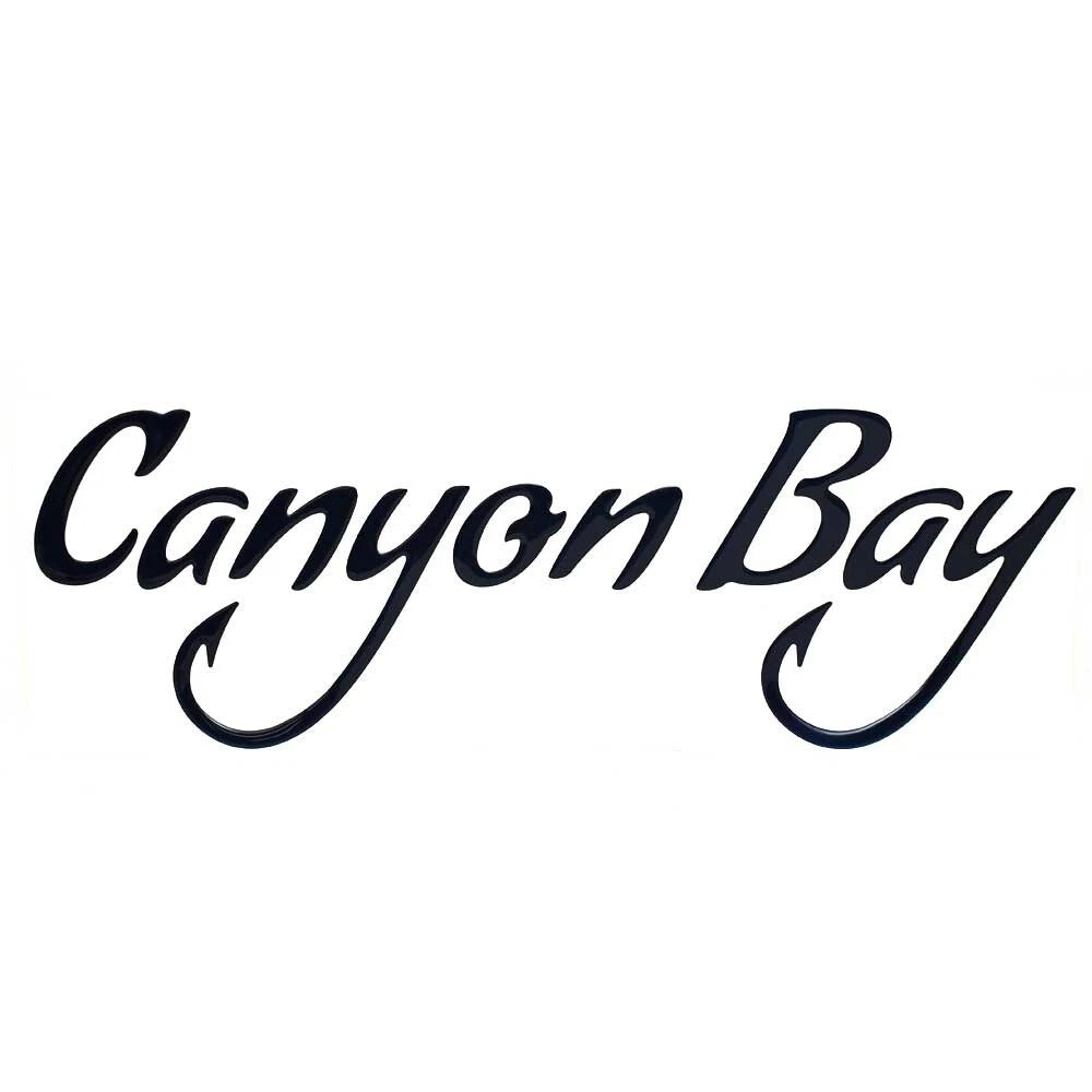 Canyon Bay Boat Raised Decal Sticker U33387-04 - 27 X 8 7/8 Inch Navy