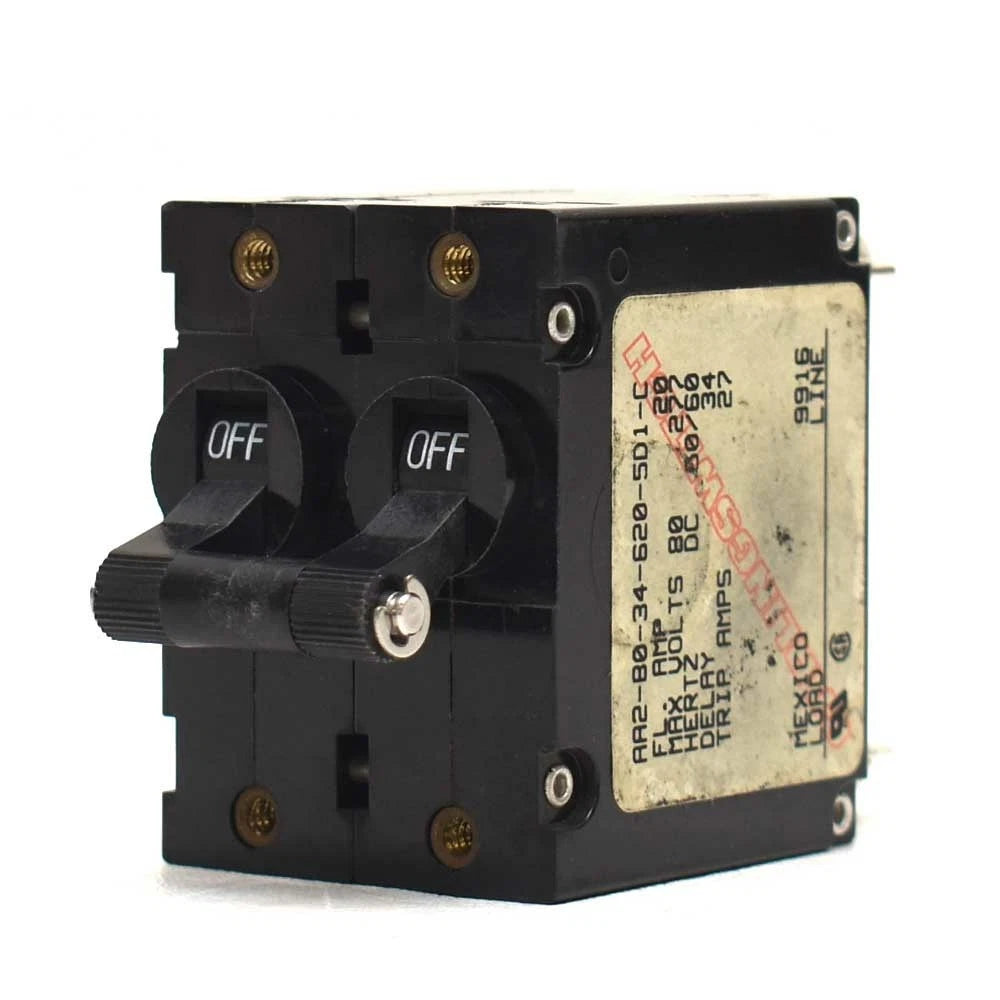 Carling Boat Toggle Circuit Breaker AA2-B0-34-620- 5D1-C - 20A Black