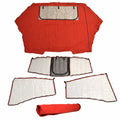 Cruisers Boat Enclosure Curtains V2680705 - AZ258 Bow Cover Red (kit)
