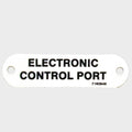Carver Yacht Boat Label Tag 7160948 - Electronic Control Port White