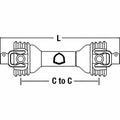 35" Complete PTO Driveline 1-3/8" 6 Spline with QD Both Ends 14006135 Farmer Bob's