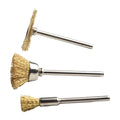3PCS Rotary Drill Wire Wheel Cup Brush Drill Set Rust Paint Remover Tool 3 Type