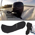 Full Outboard Boat Motor Engine Hood Cover 6-20 HP BLACK Universal Trailerable