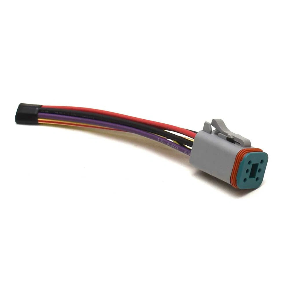 Amphenol Boat Connector Plug AT06-6S - 6-Pin Female with Wire Leads