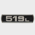 Ranger Boat Raised Emblem Decal 321289 - Z519L Black Silver Sticker