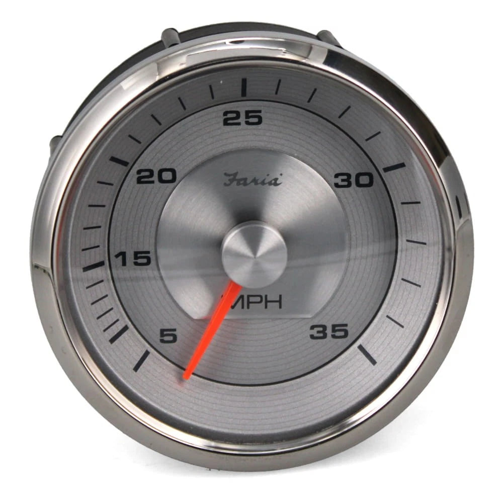Faria Boat Speedometer Gauge SEK641A - 3 1/2 Inch Silver