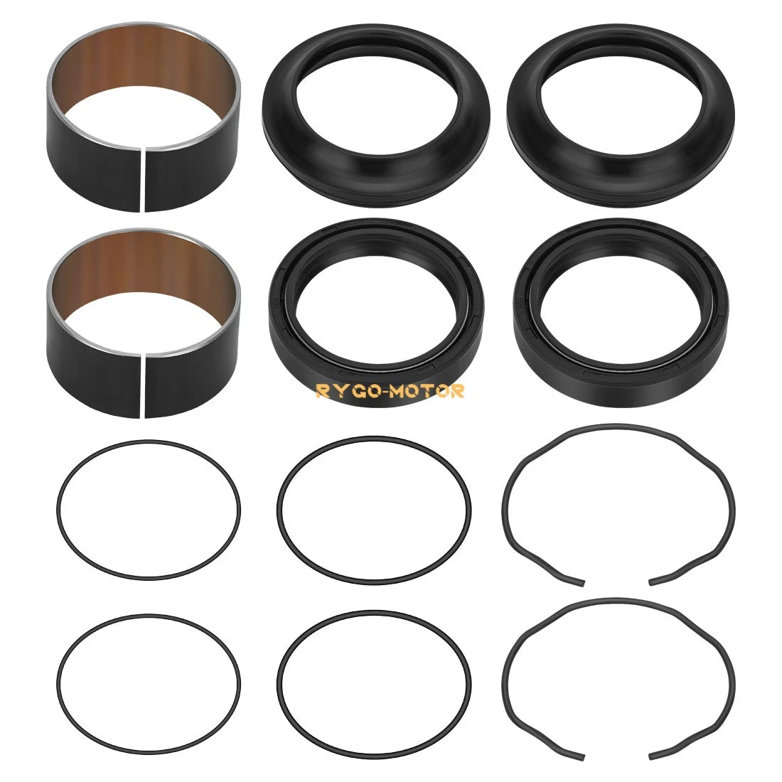 Front Fork Bushing Dust Oil Seals Kit for SUZUKI GSX-R1000 2009-2024 51173-27G00