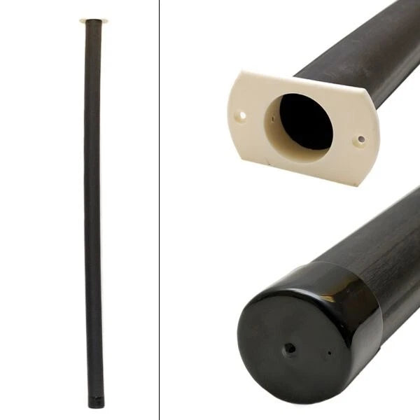 Boat Fishing Rod Holder - 50 1/2 Inch Black White Plastic