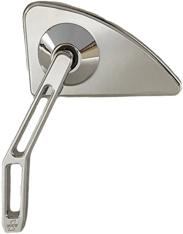 PRO ONE Mini TD V2 Cut Stem Left Chrome Motorcycle Side Mirror for V-Twin