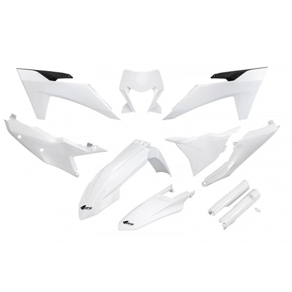 UFO Complete Plastic Kit for KTM EXCF 450 2024-2025 White