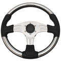 Uflex Boat Steering Wheel 64643G - Vivara 13 3/4 Inch Black Chrome