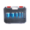 5 Piece Diamond Coated Drill Bits Set 645mm with Positioning for Dry Wet Use