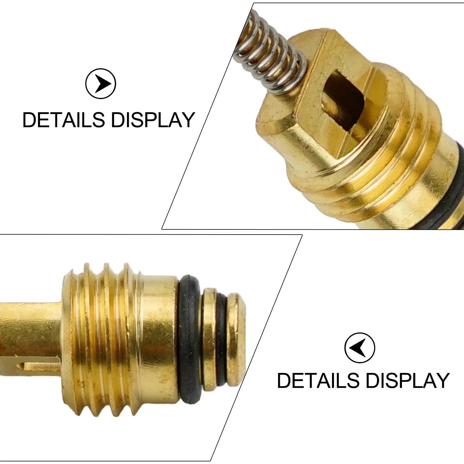 For M8 Air Conditioning Valve Core Kit 10 Pieces for Vehicle Maintenance