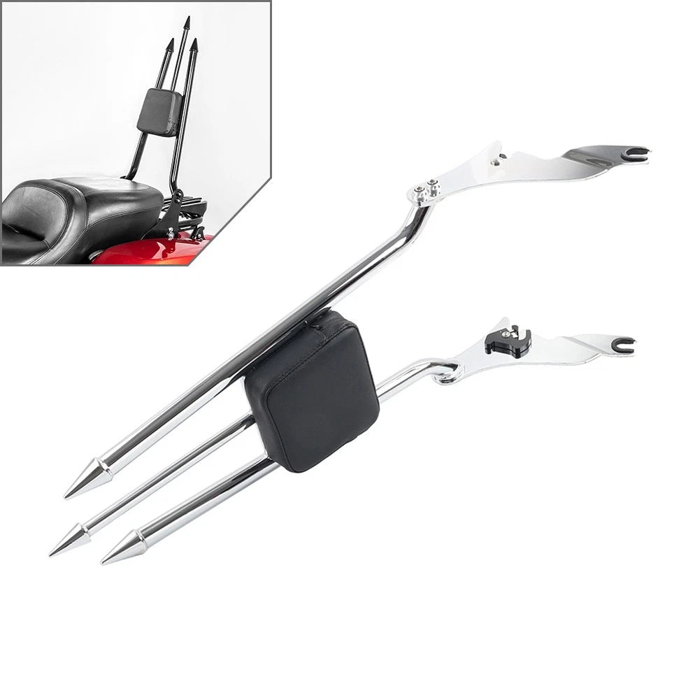 Passenger Backrest Sissy Bar for Harley Street Glide Road King 2009-2025 Chrome