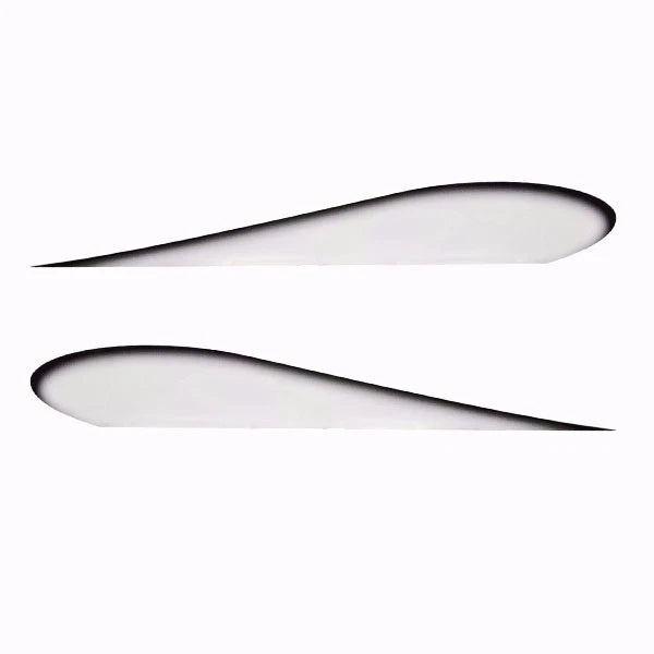 Larson Boat Graphic Decal Sticker 8634-3130 - Senza 2009 Black White (2PC)