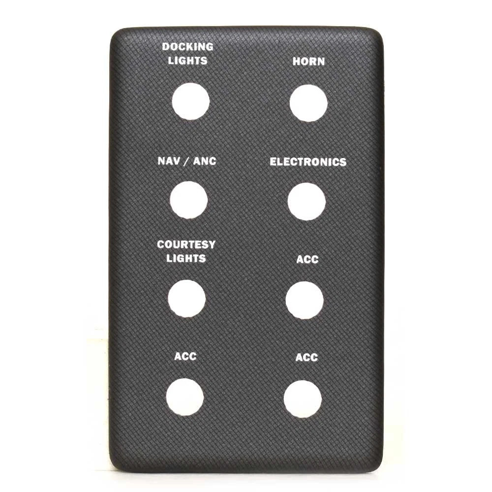 Crest Pontoons Boat Blank Switch Panel - Carbon Fiber 6 1/2 X 4 Inch