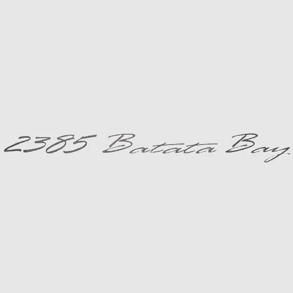 Crestliner Boat Decal 2007481 - 2385 Batata Bay Dark Gray